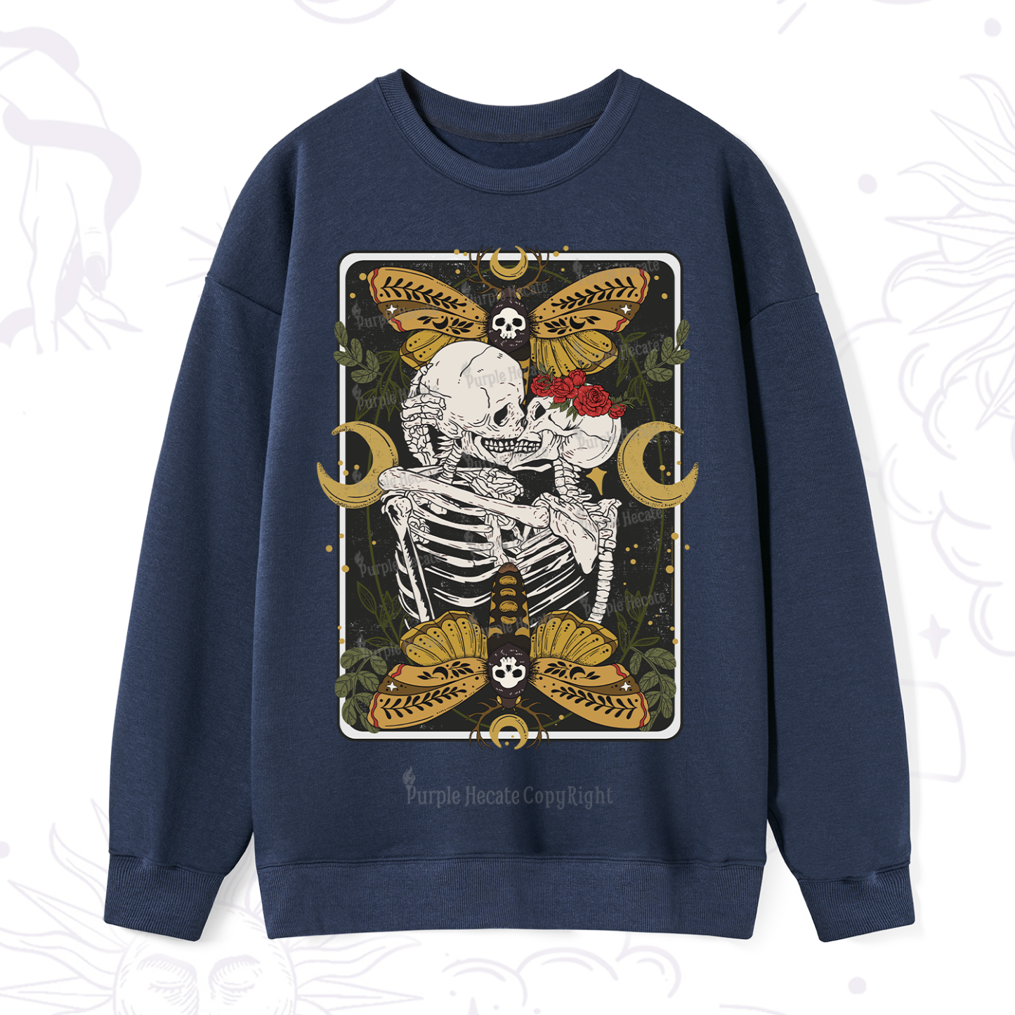Purplehecate Deathless Moonlit Love Sweatshirt