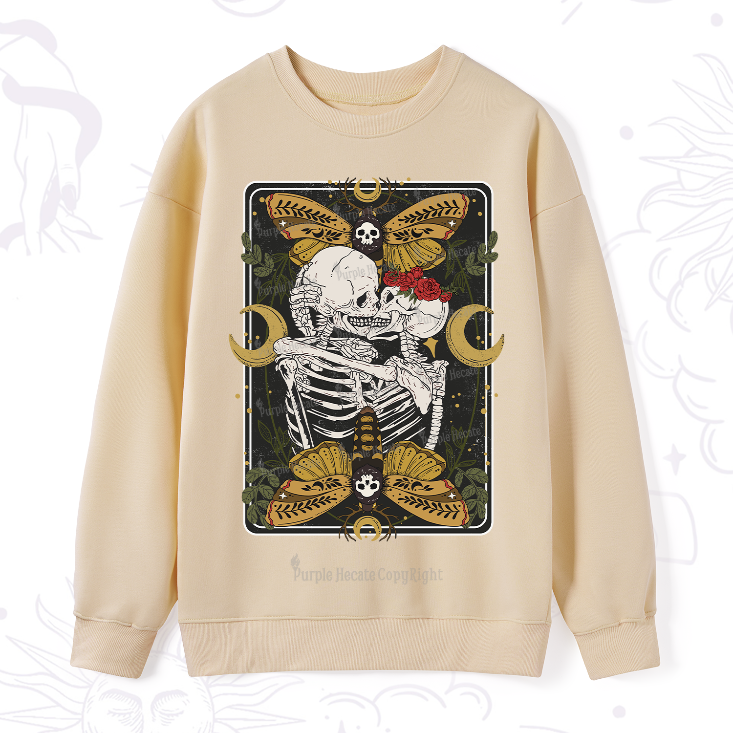 Purplehecate Deathless Moonlit Love Sweatshirt