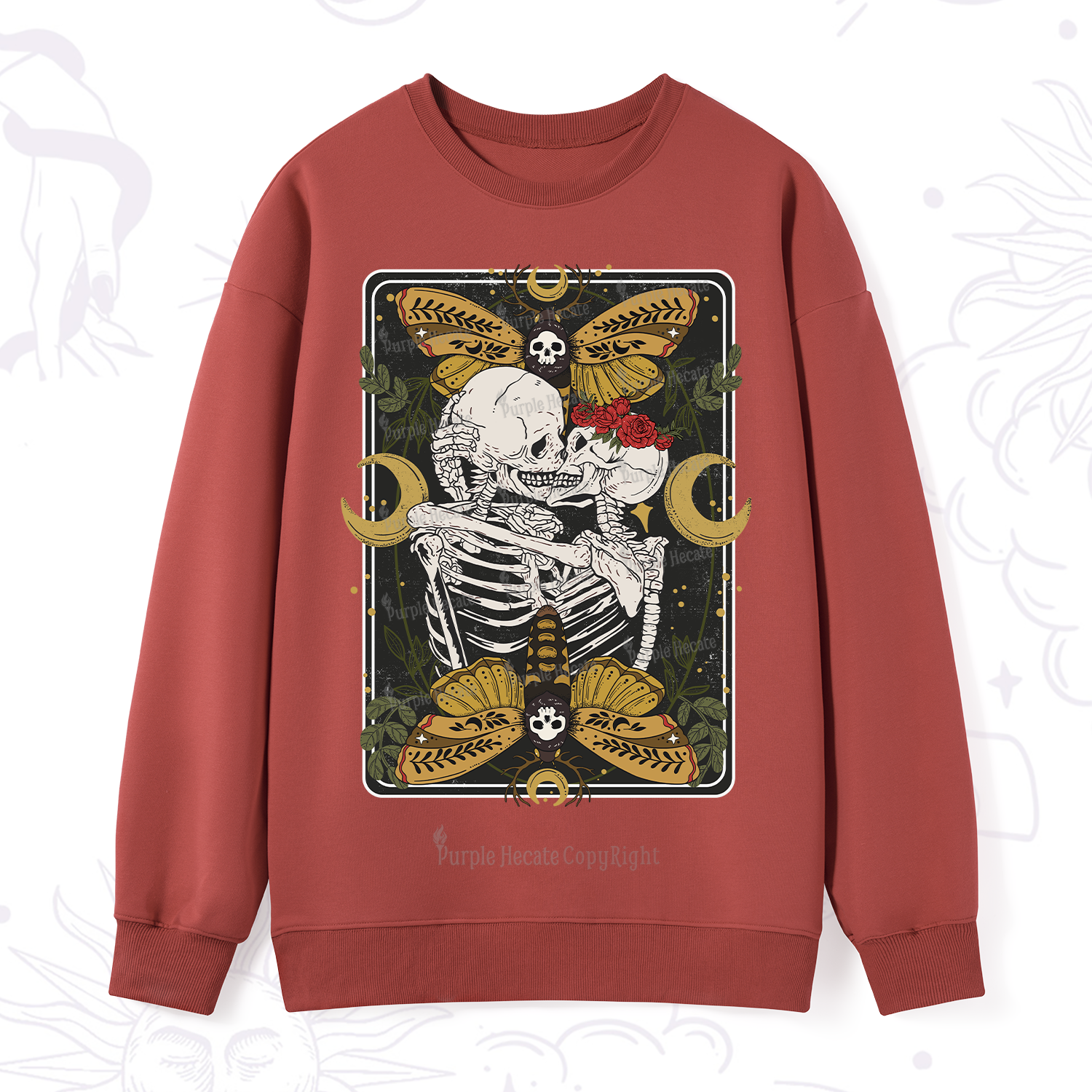 Purplehecate Deathless Moonlit Love Sweatshirt