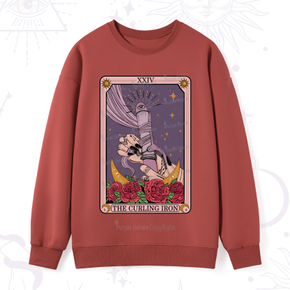 Purplehecate The Curling Iron Tarot Sweatshirt
