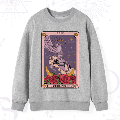 Purplehecate The Curling Iron Tarot Sweatshirt