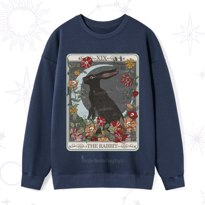 Purplehecate The Rabbit Tarot Sweatshirt
