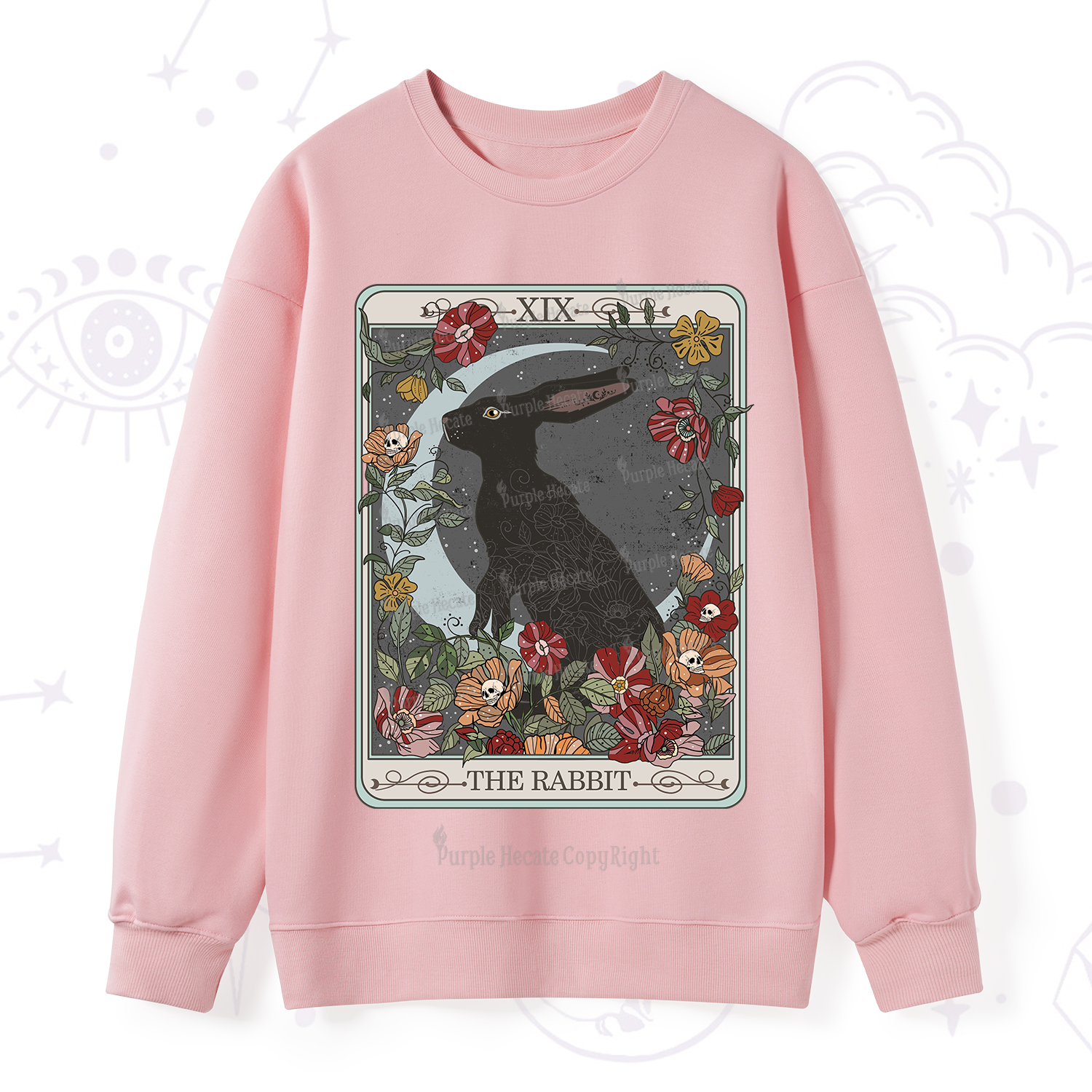 Purplehecate The Rabbit Tarot Sweatshirt