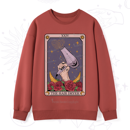 Purplehecate The Hair Dryer Tarot Sweatshirt