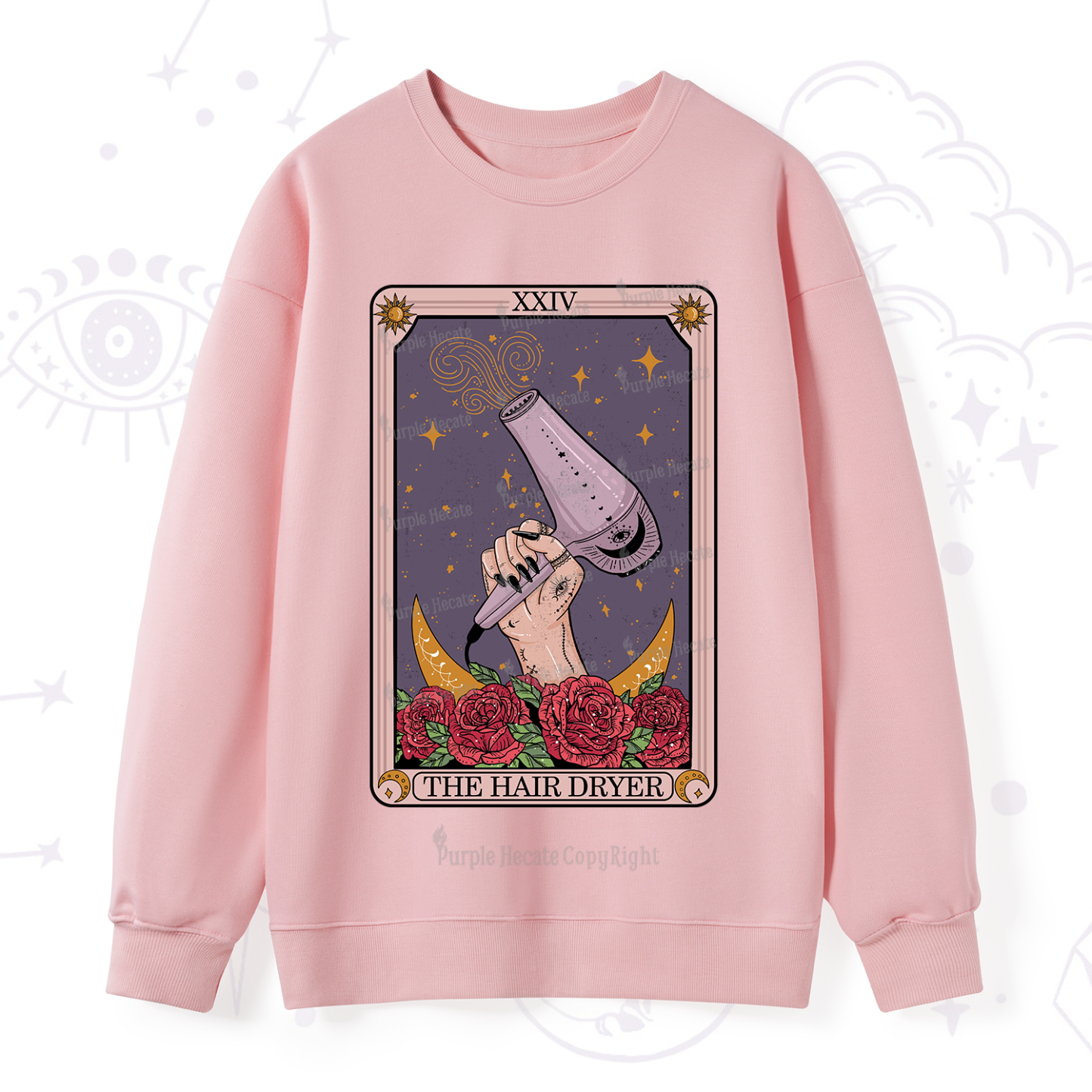 Purplehecate The Hair Dryer Tarot Sweatshirt