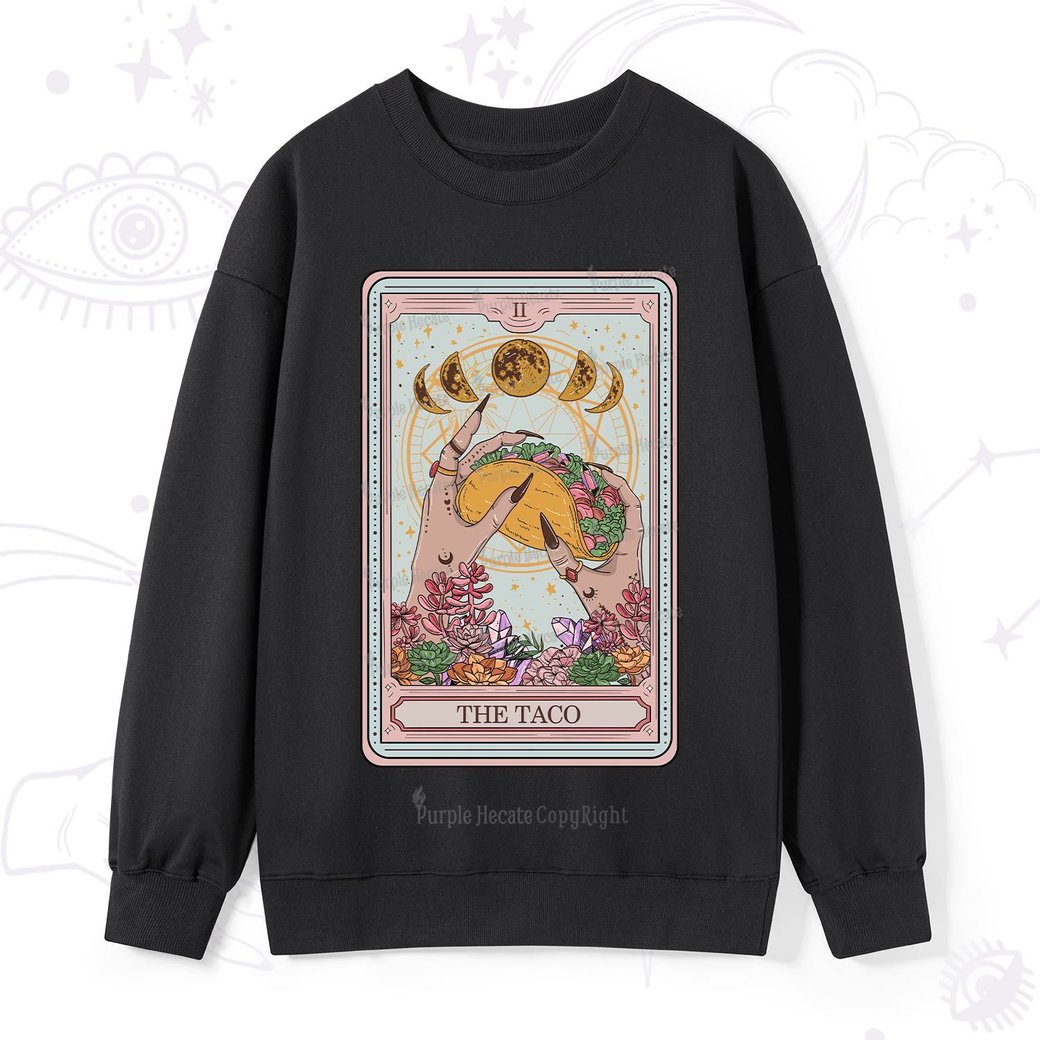 Purplehecate The Taco Tarot Sweatshirt