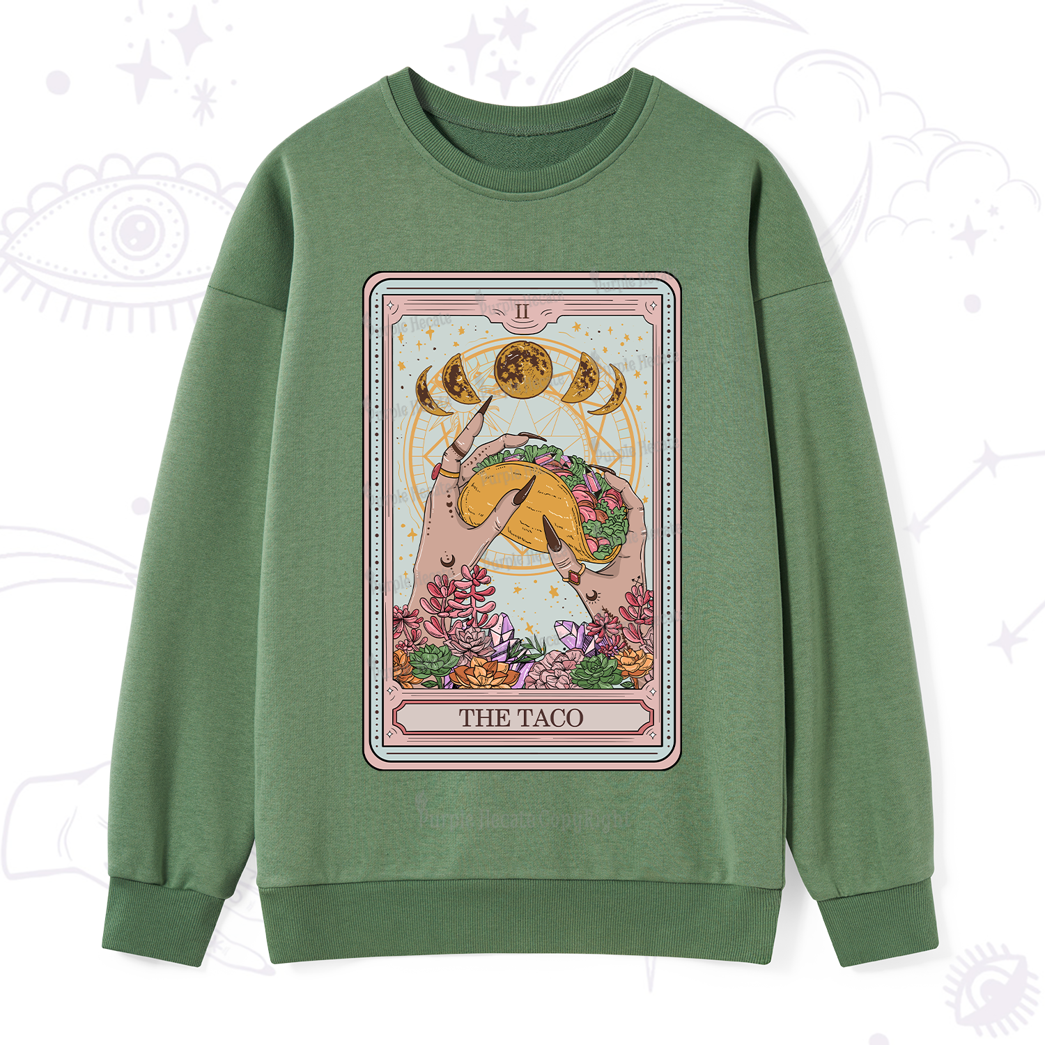 Purplehecate The Taco Tarot Sweatshirt