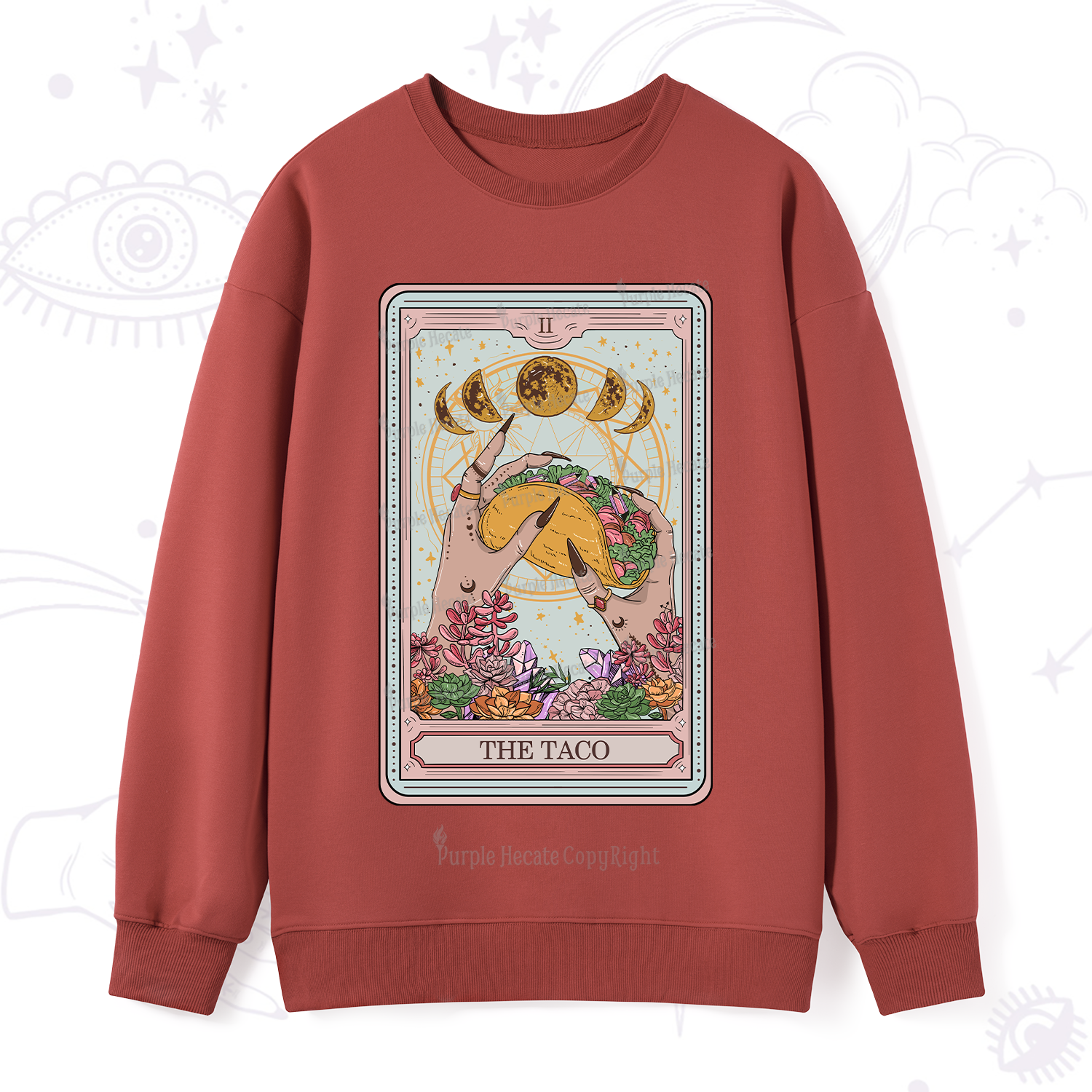 Purplehecate The Taco Tarot Sweatshirt