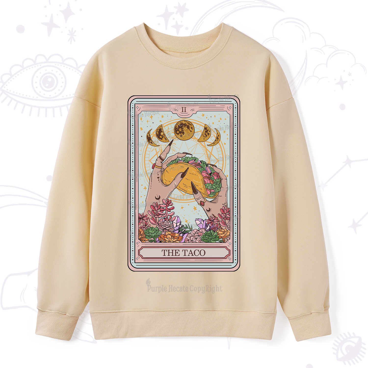 Purplehecate The Taco Tarot Sweatshirt