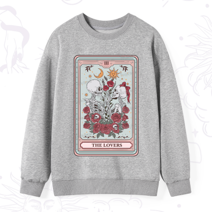Purplehecate The Lovers Skeleton Tarot Sweatshirt