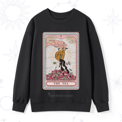 Purplehecate The Tea Food Tarot Card Sweatshirt