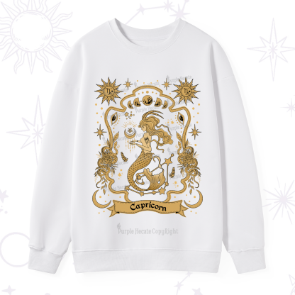 Purplehecate Capricorn' Astral Mirage Zodiac Sweatshirt