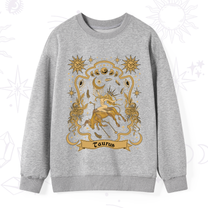 Purplehecate Taurus' Astral Mirage Zodiac Sweatshirt