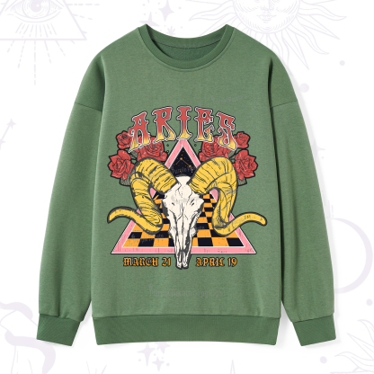 Purplehecate Aries Crew Zodiac Sweatshirt