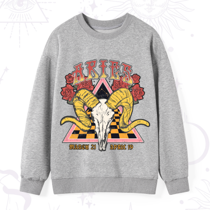 Purplehecate Aries Crew Zodiac Sweatshirt