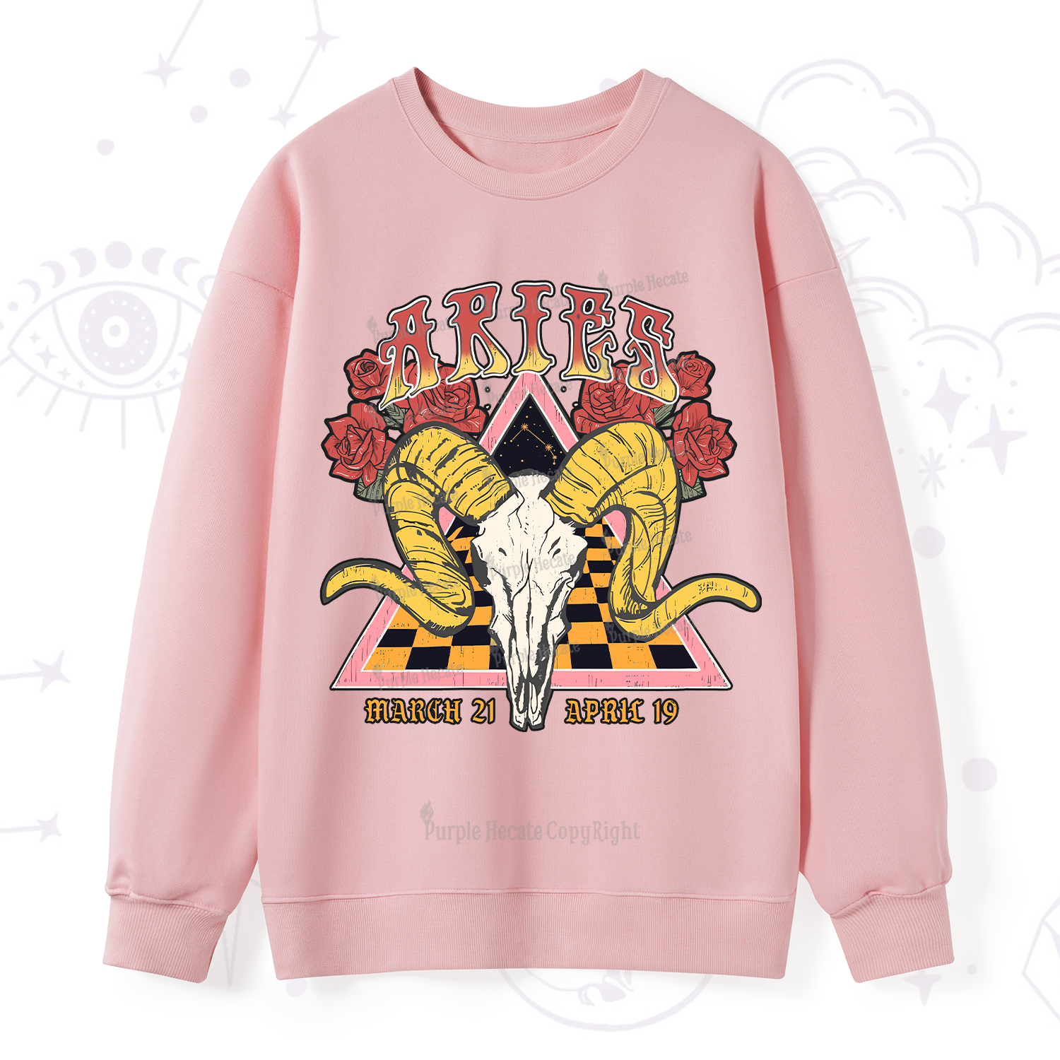Purplehecate Aries Crew Zodiac Sweatshirt