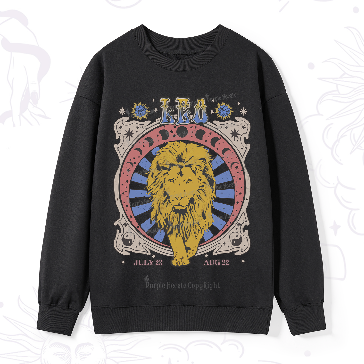 Purplehecate Leo Crew Zodiac Sweatshirt