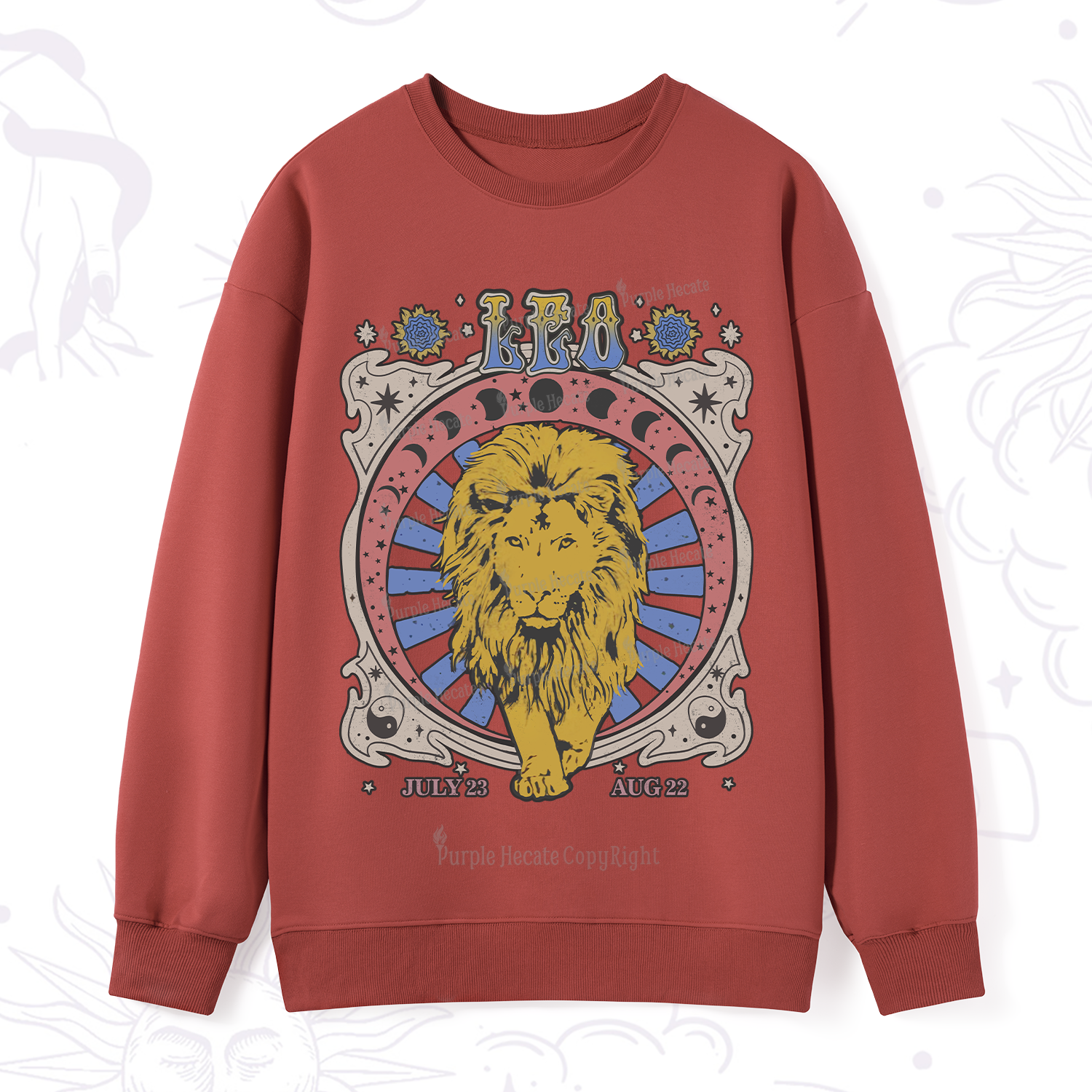 Purplehecate Leo Crew Zodiac Sweatshirt