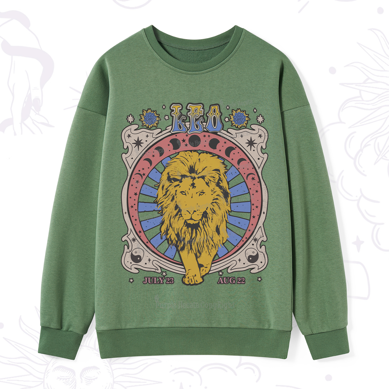 Purplehecate Leo Crew Zodiac Sweatshirt