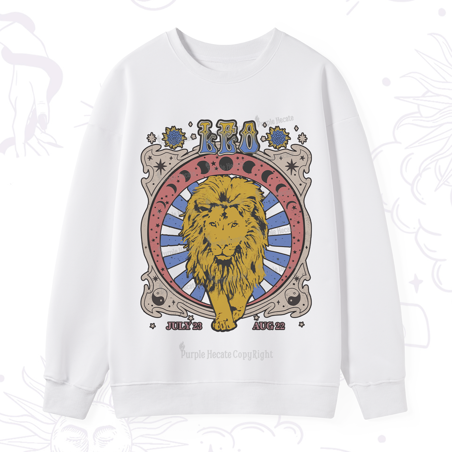 Purplehecate Leo Crew Zodiac Sweatshirt
