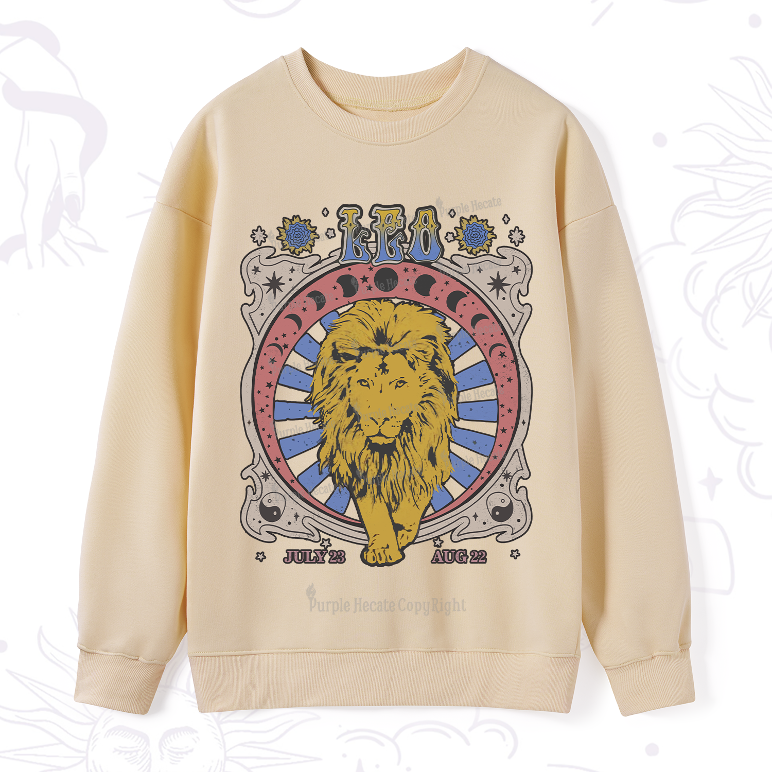 Purplehecate Leo Crew Zodiac Sweatshirt