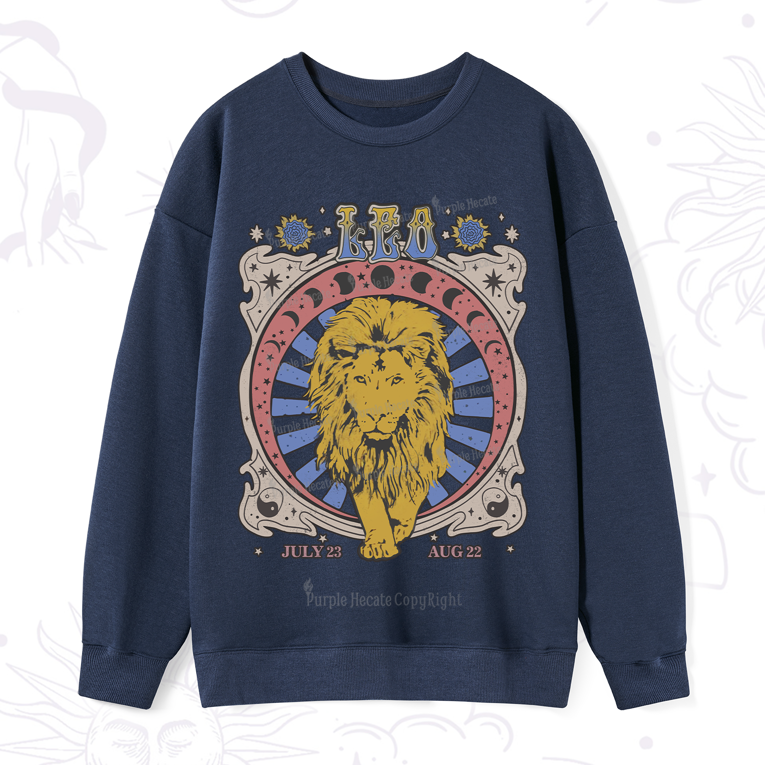 Purplehecate Leo Crew Zodiac Sweatshirt