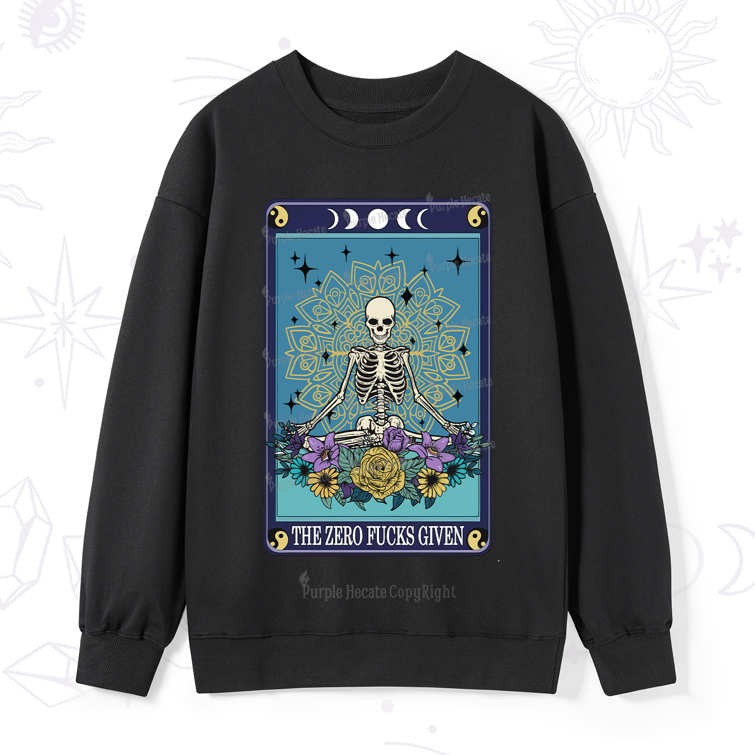 PurplehecateThe Zero Fucks Given Tarot Sweatshirt