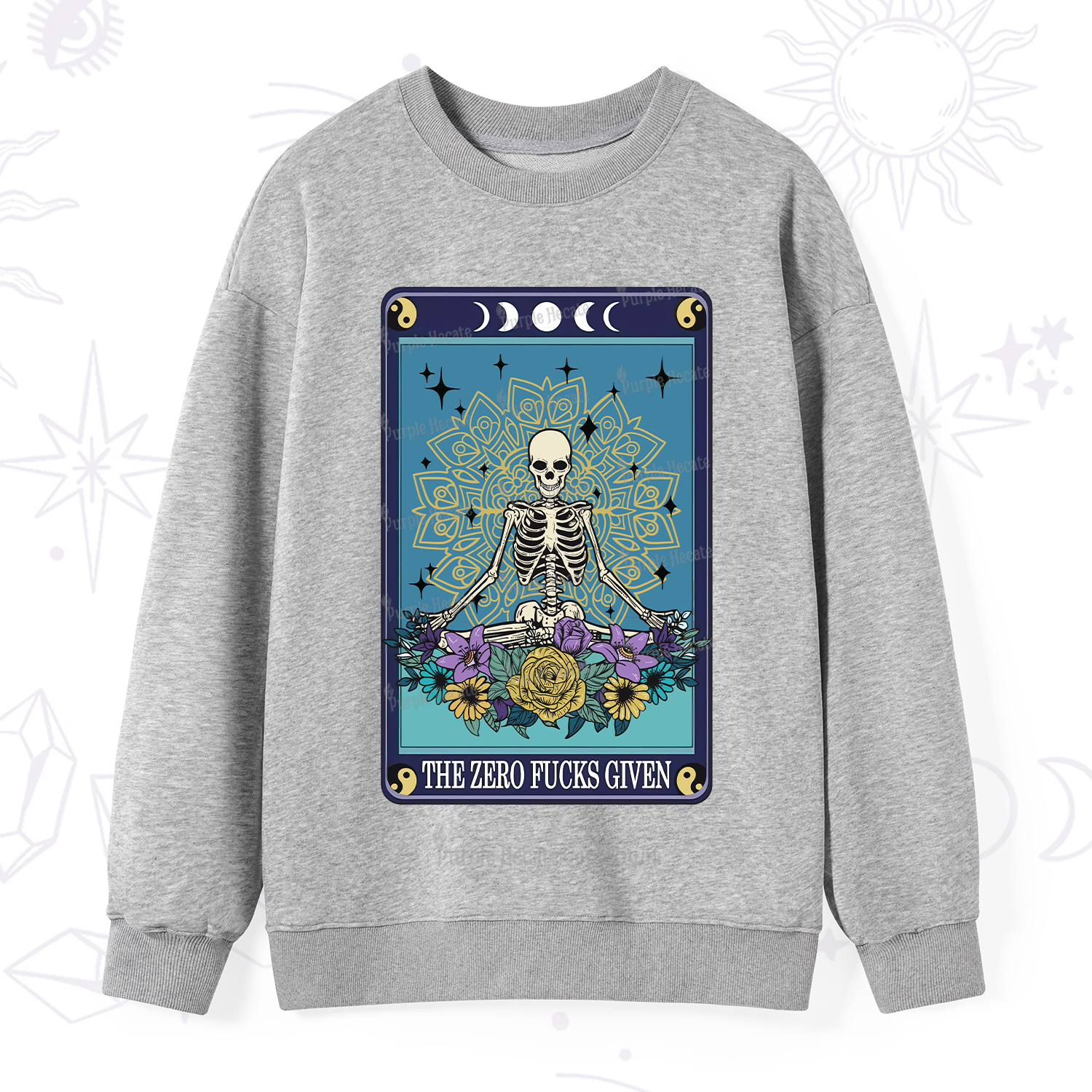 PurplehecateThe Zero Fucks Given Tarot Sweatshirt