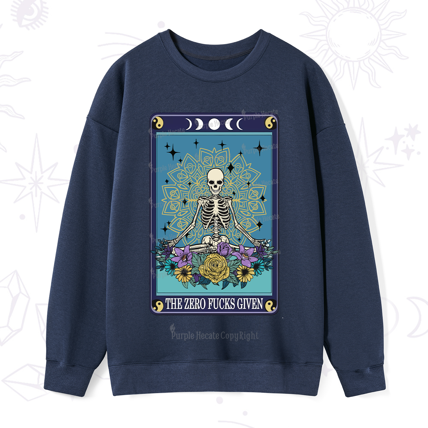PurplehecateThe Zero Fucks Given Tarot Sweatshirt