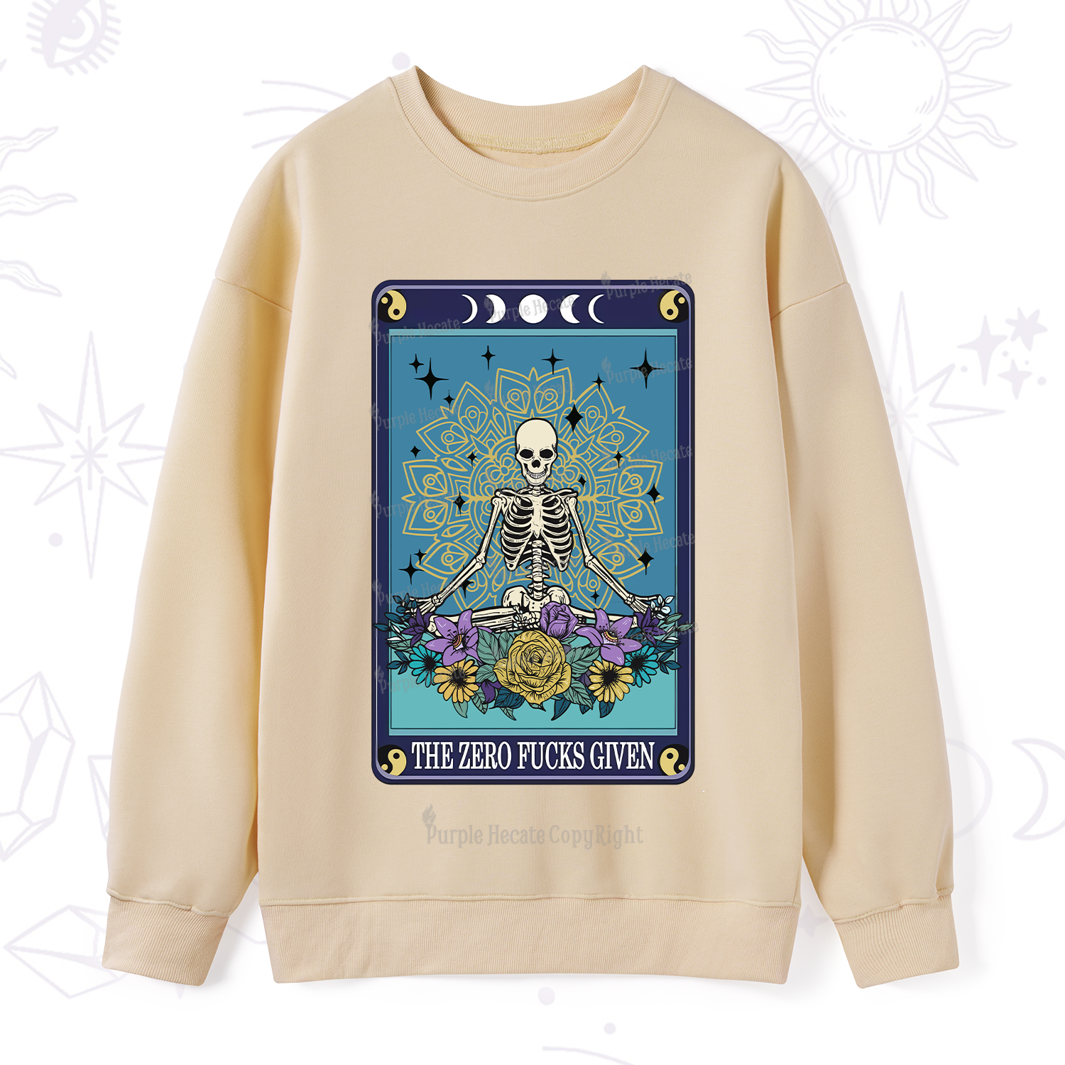 PurplehecateThe Zero Fucks Given Tarot Sweatshirt