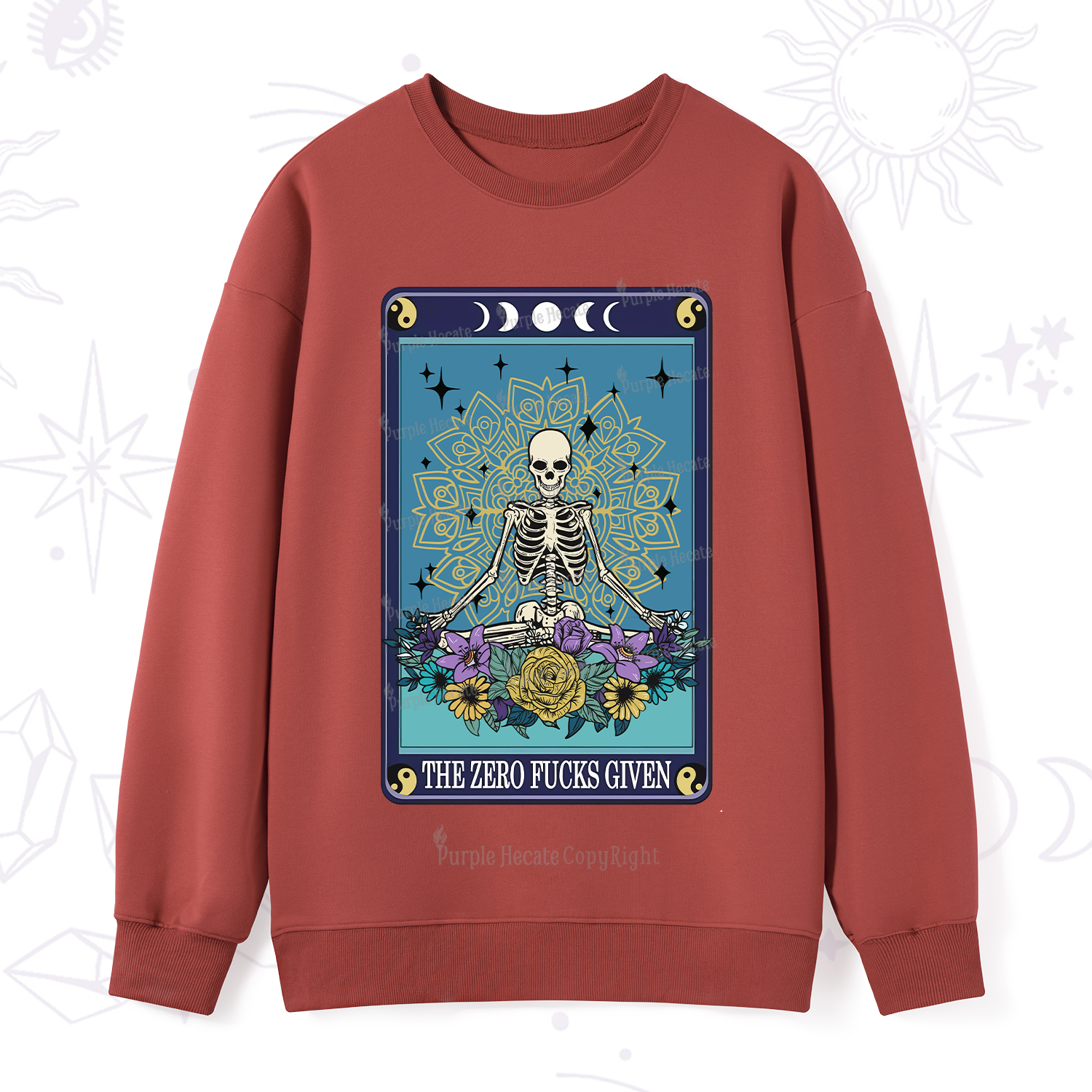 PurplehecateThe Zero Fucks Given Tarot Sweatshirt