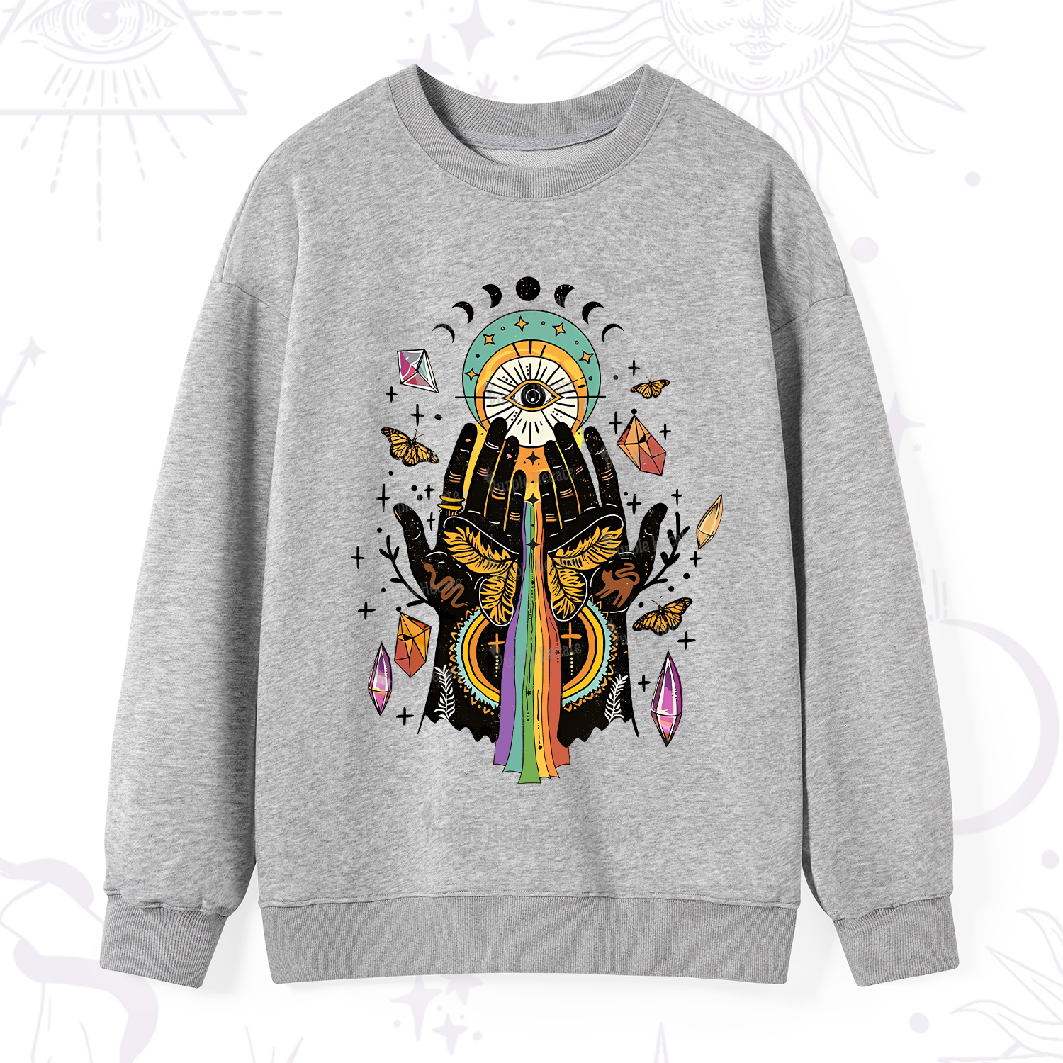 Purplehecate Mystical Witchy Hands Sweatshirt