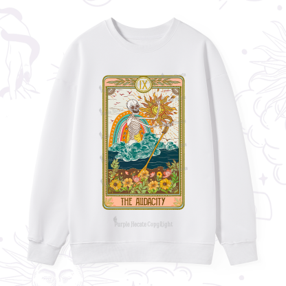 Purplehecate The Audacity Tarot Card Sweatshirt