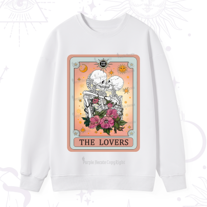 Purplehecate The Lovers Tarot Card Sweatshirt