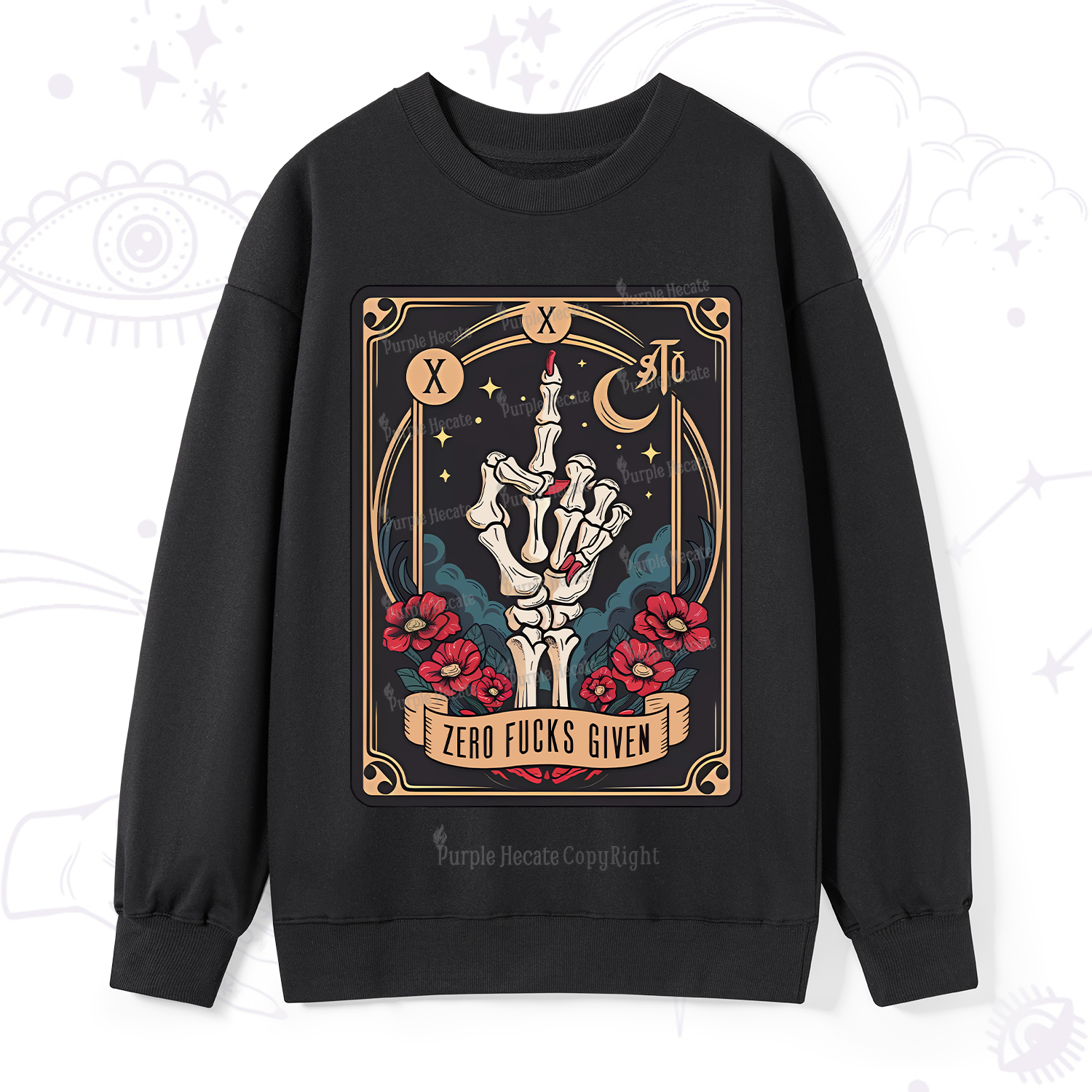 Purplehecate The Zero Fucks Given Sweatshirt