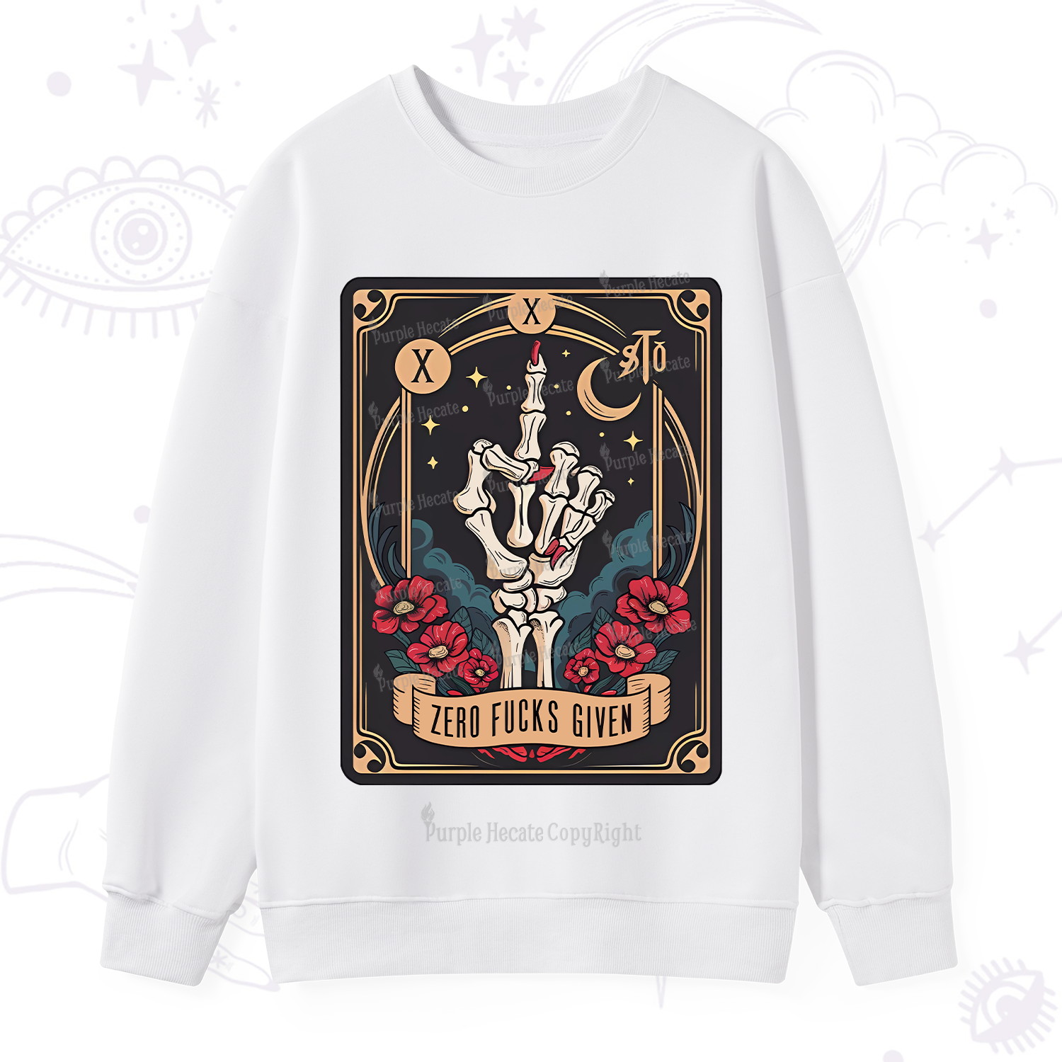 Purplehecate The Zero Fucks Given Sweatshirt