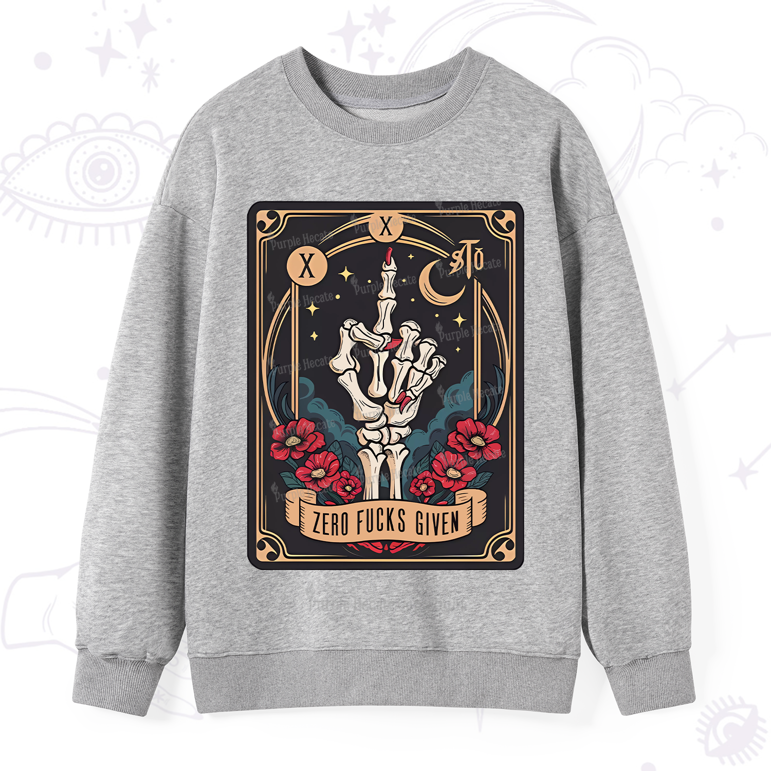 Purplehecate The Zero Fucks Given Sweatshirt