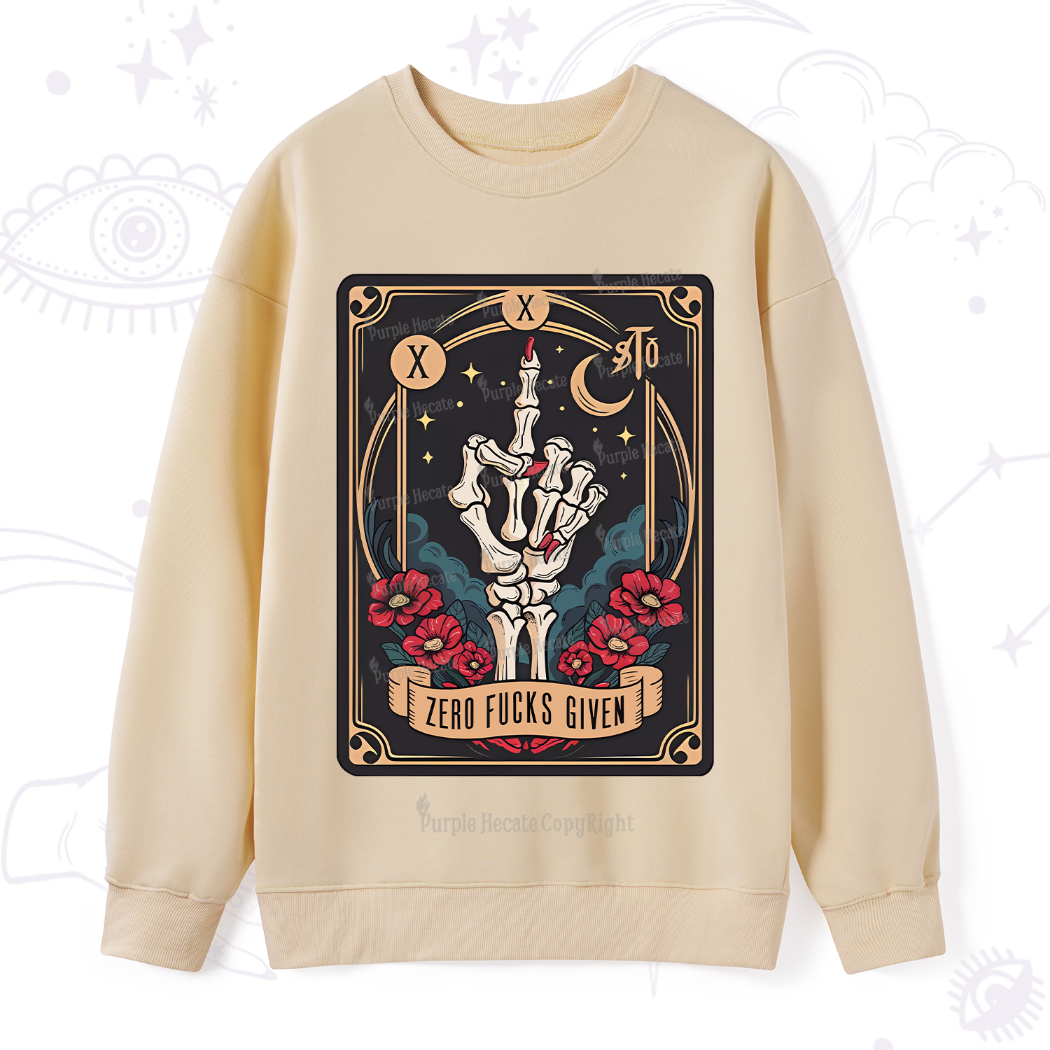 Purplehecate The Zero Fucks Given Sweatshirt
