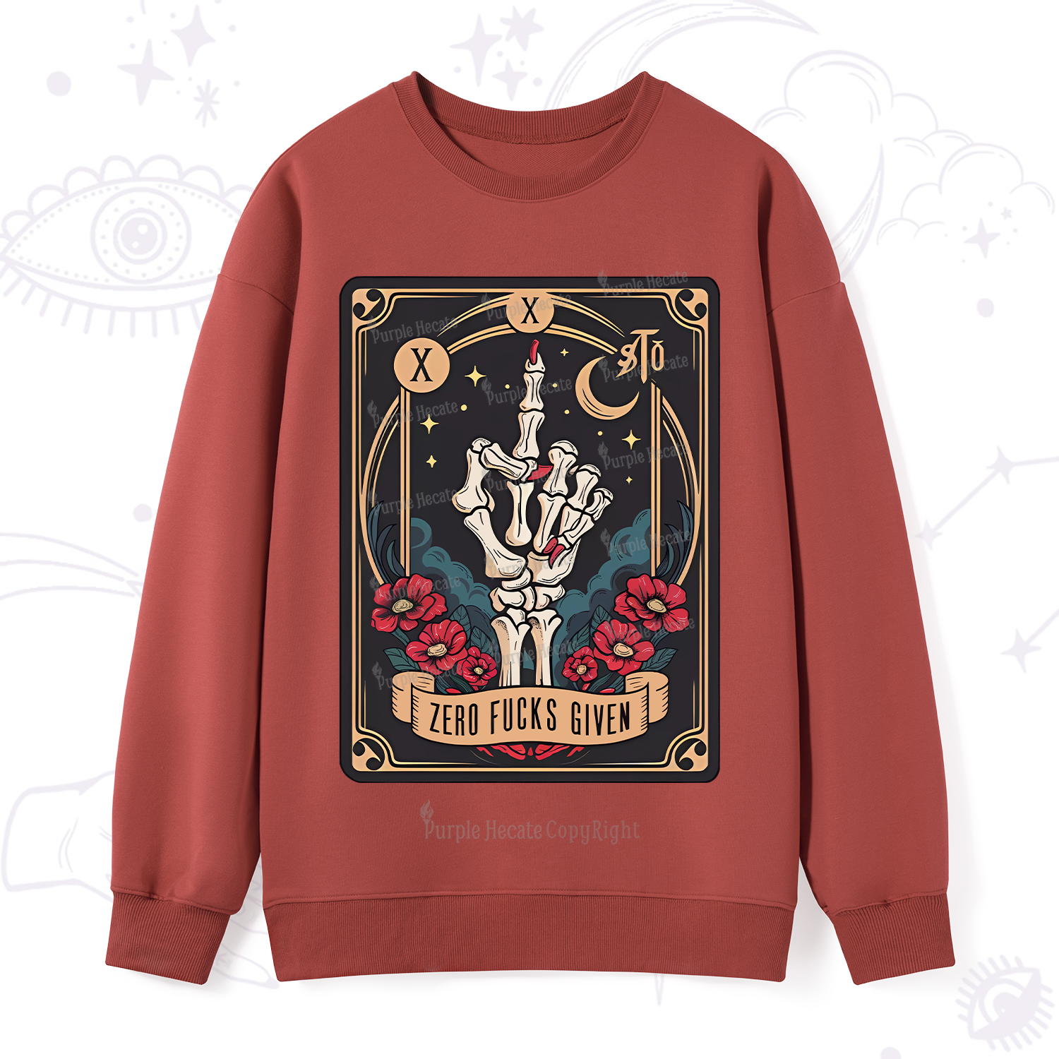 Purplehecate The Zero Fucks Given Sweatshirt