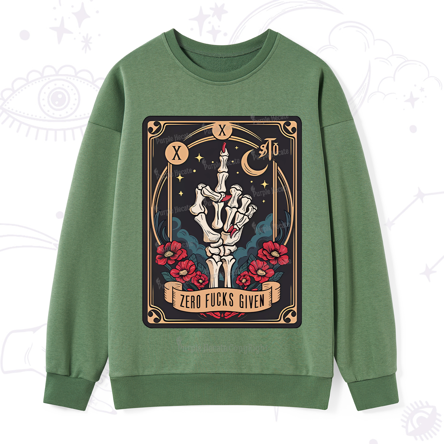 Purplehecate The Zero Fucks Given Sweatshirt