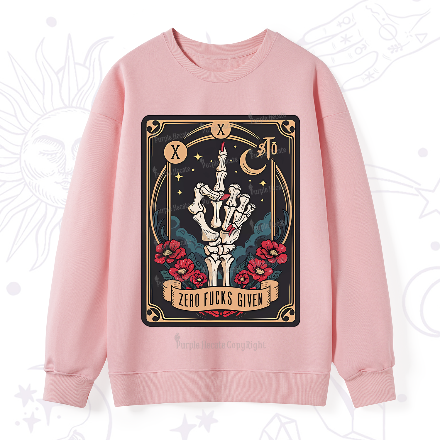 Purplehecate The Zero Fucks Given Sweatshirt