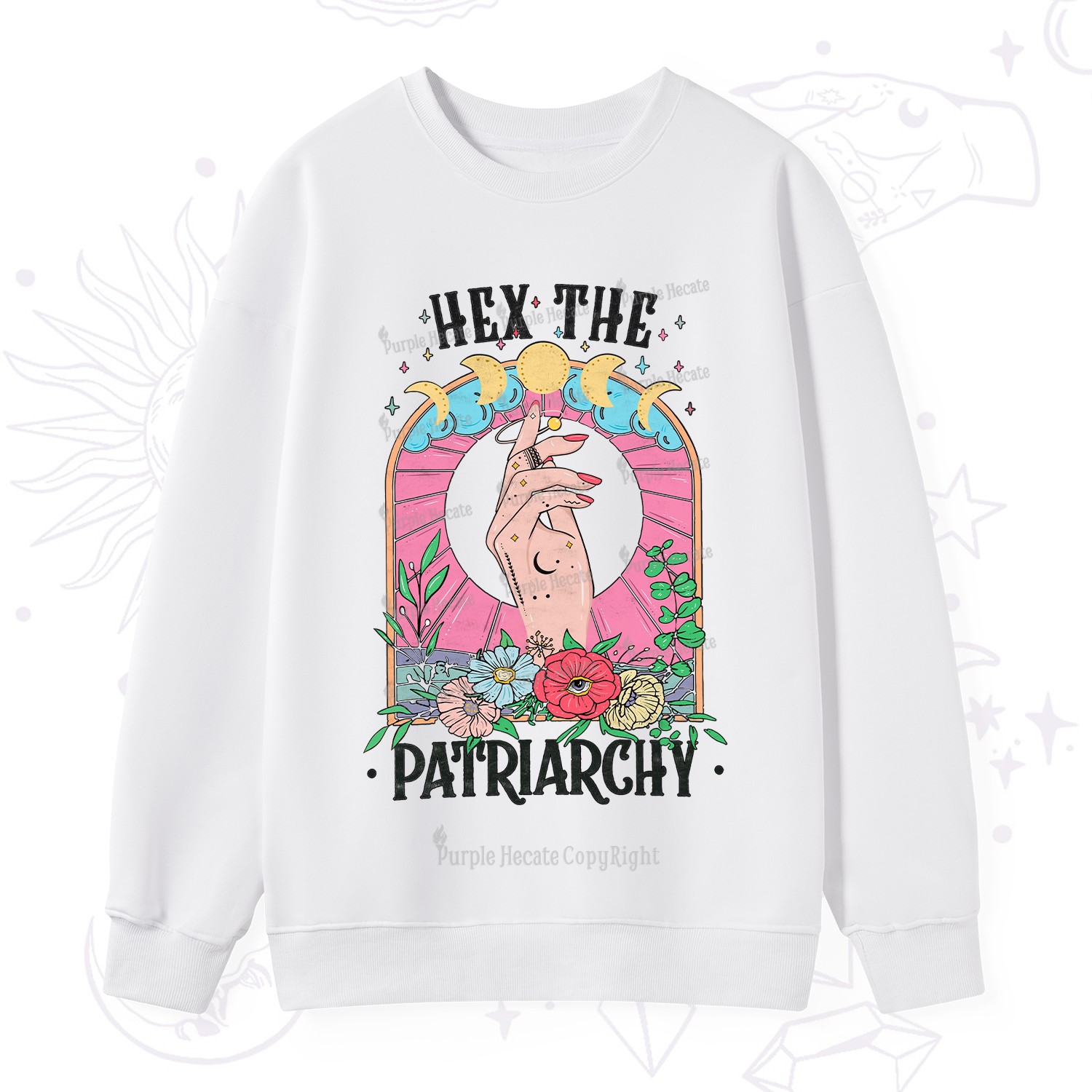 Purplehecate Hex The Patriarchy Sweatshirt