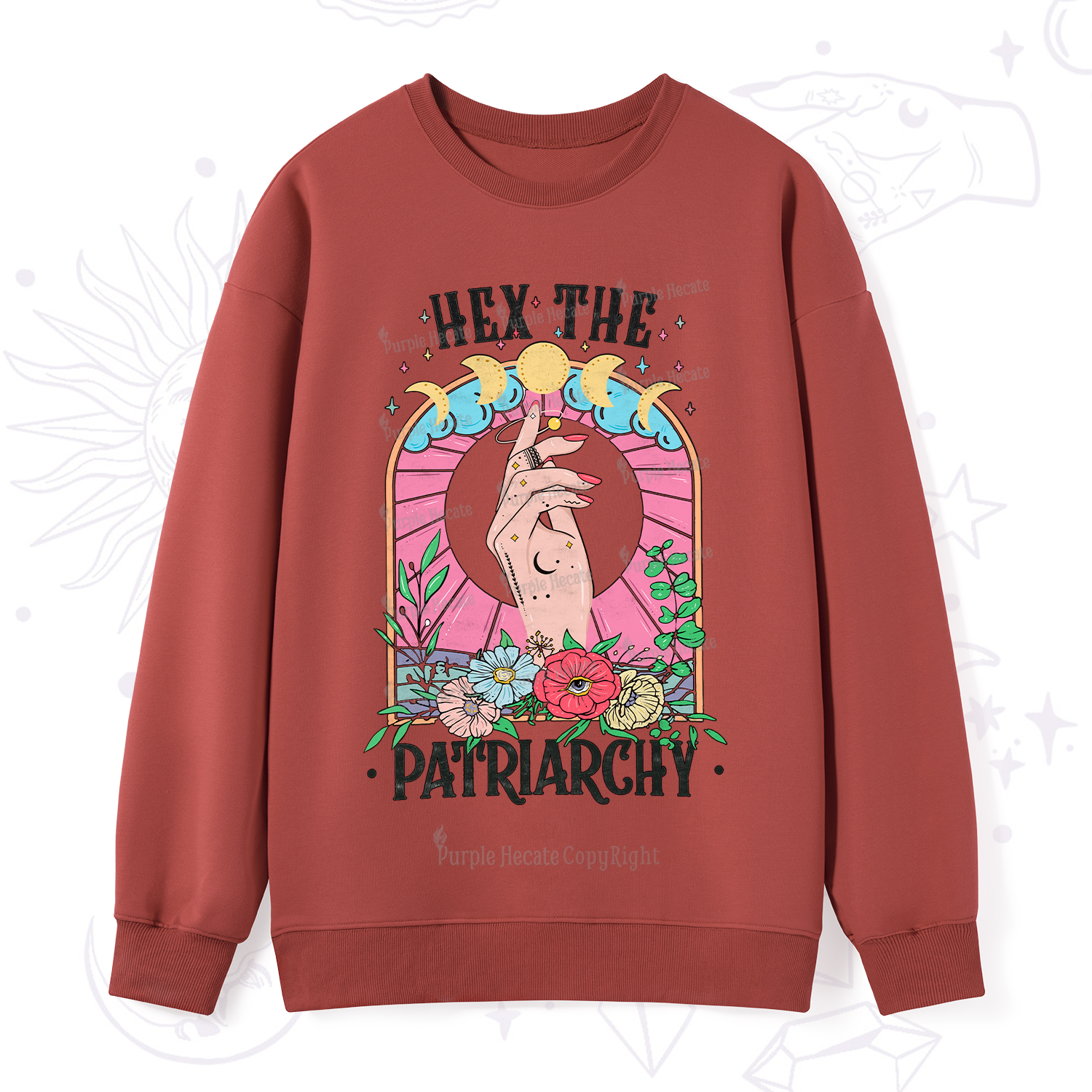 Purplehecate Hex The Patriarchy Sweatshirt