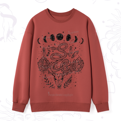 Purplehecate Crystals Witchy Sweatshirt