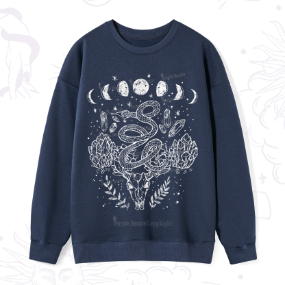 Purplehecate Crystals Witchy Sweatshirt