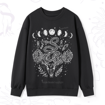 Purplehecate Crystals Witchy Sweatshirt
