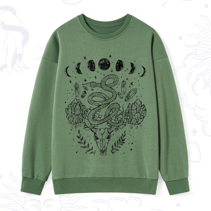 Purplehecate Crystals Witchy Sweatshirt