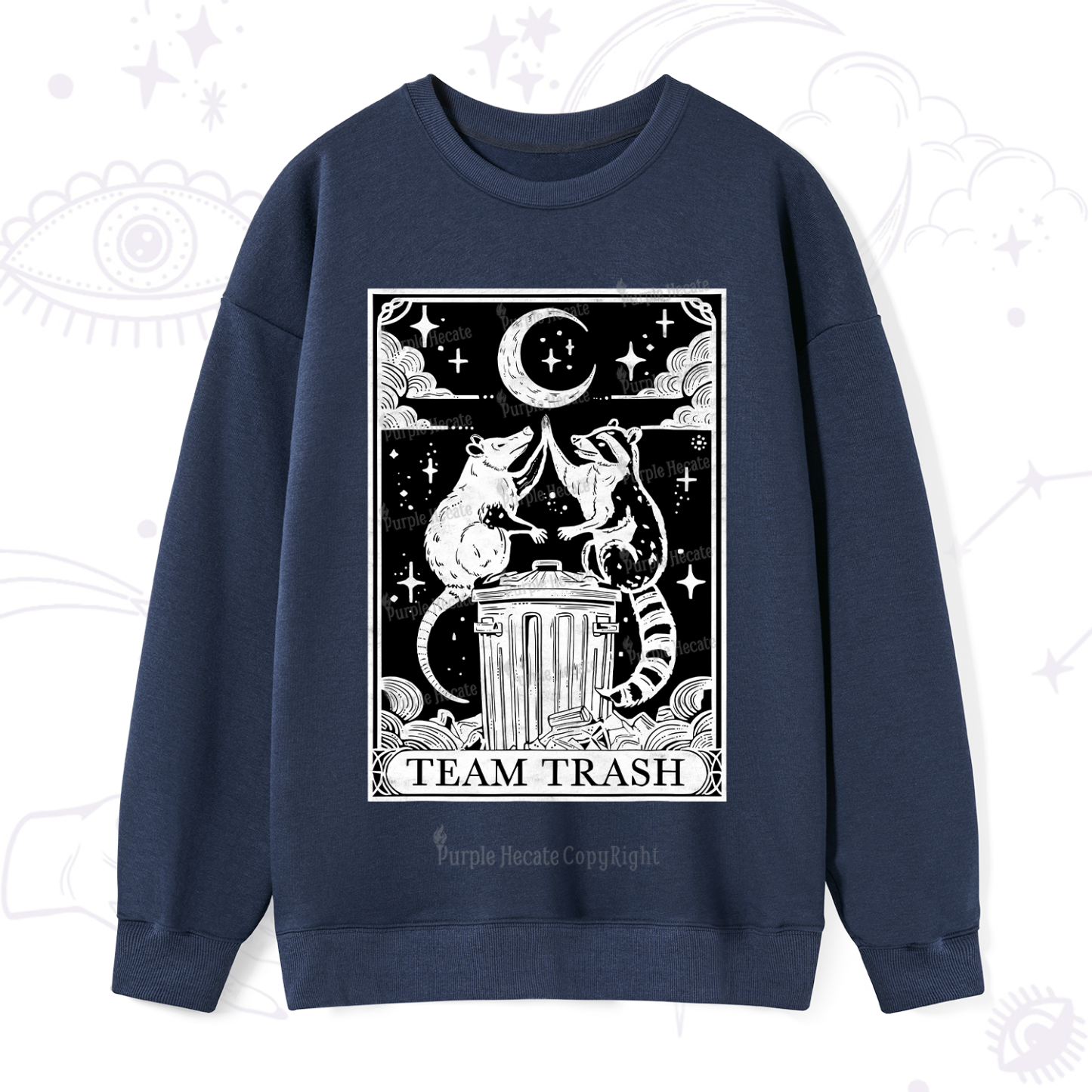 Purplehecate The Team Trash Tarot Sweatshirt