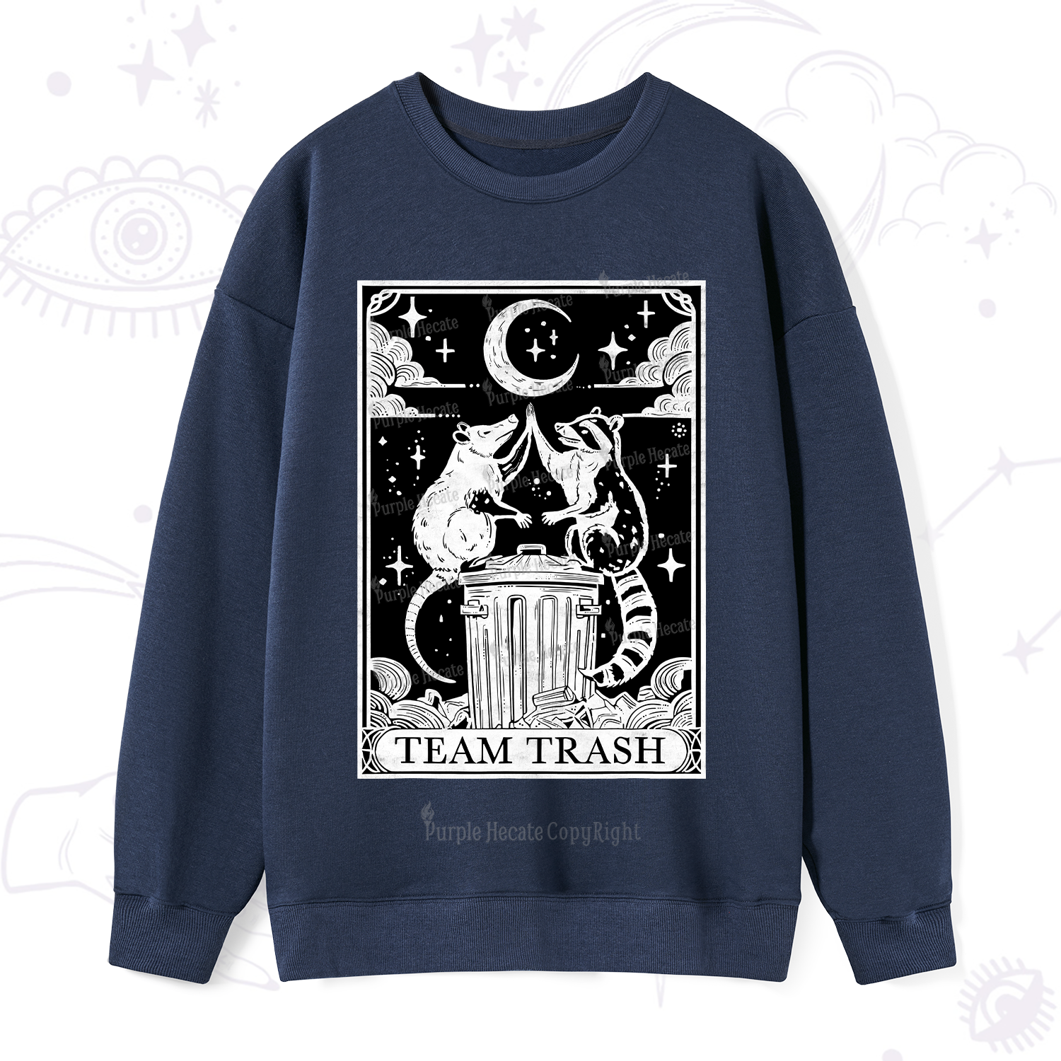 Purplehecate The Team Trash Tarot Sweatshirt