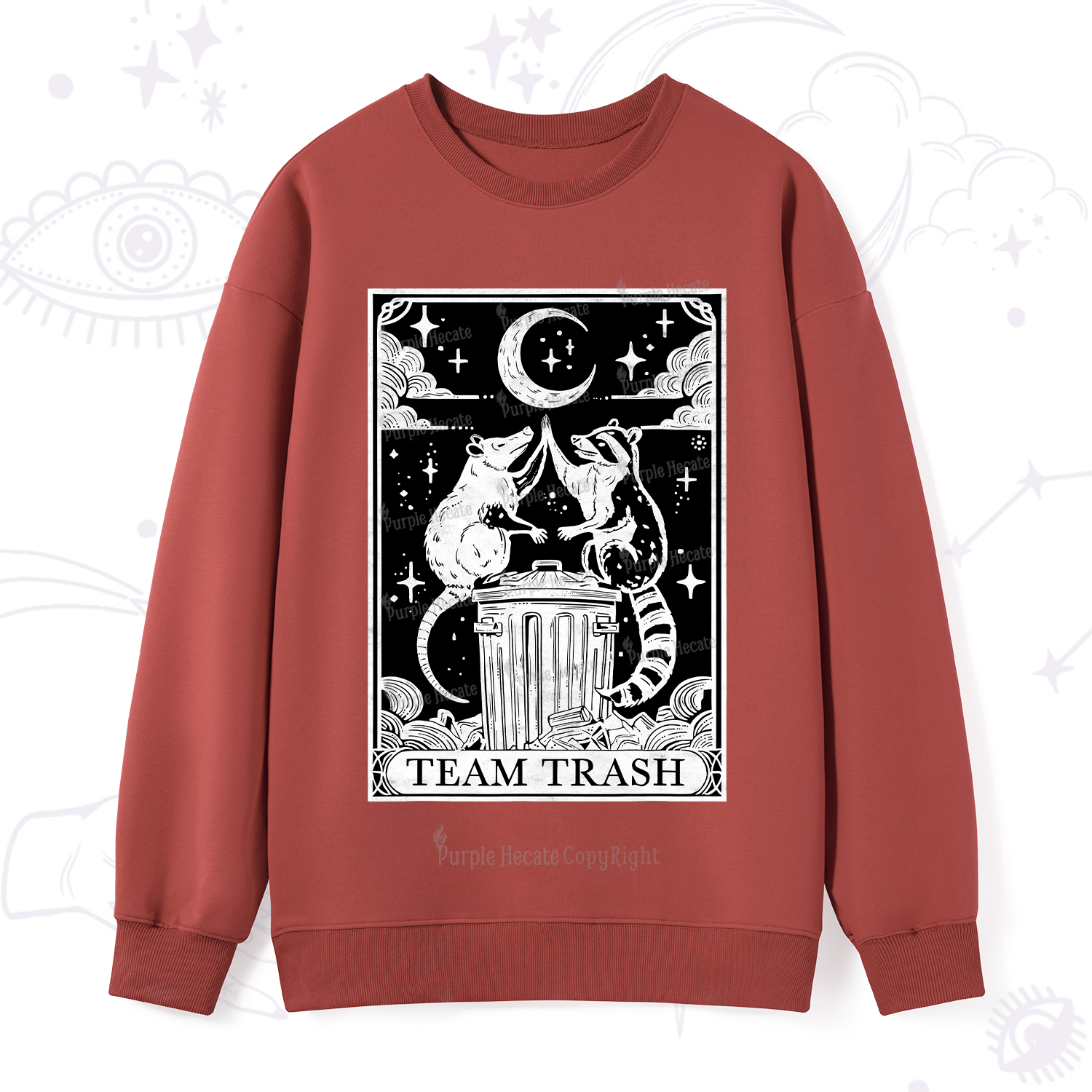 Purplehecate The Team Trash Tarot Sweatshirt